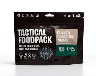 Tactical Crunchy Chocolate Muesli, 125 g