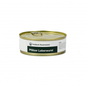 Canned sausage Palatinate liver sausage, 200 g, best before 10 years