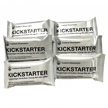 6 x Bar Kick Starter coffee-cocoa, 65 g, vegan