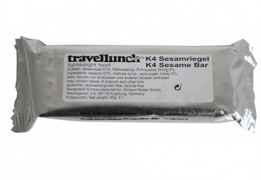 Travellunch K4 sesame bar, Individual ration, 50 g