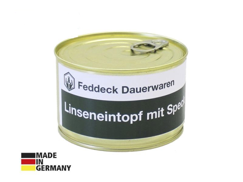 Fertiggericht Dose Linseneintopf mit Speck, 400 g, MHD 10 Jahre ...