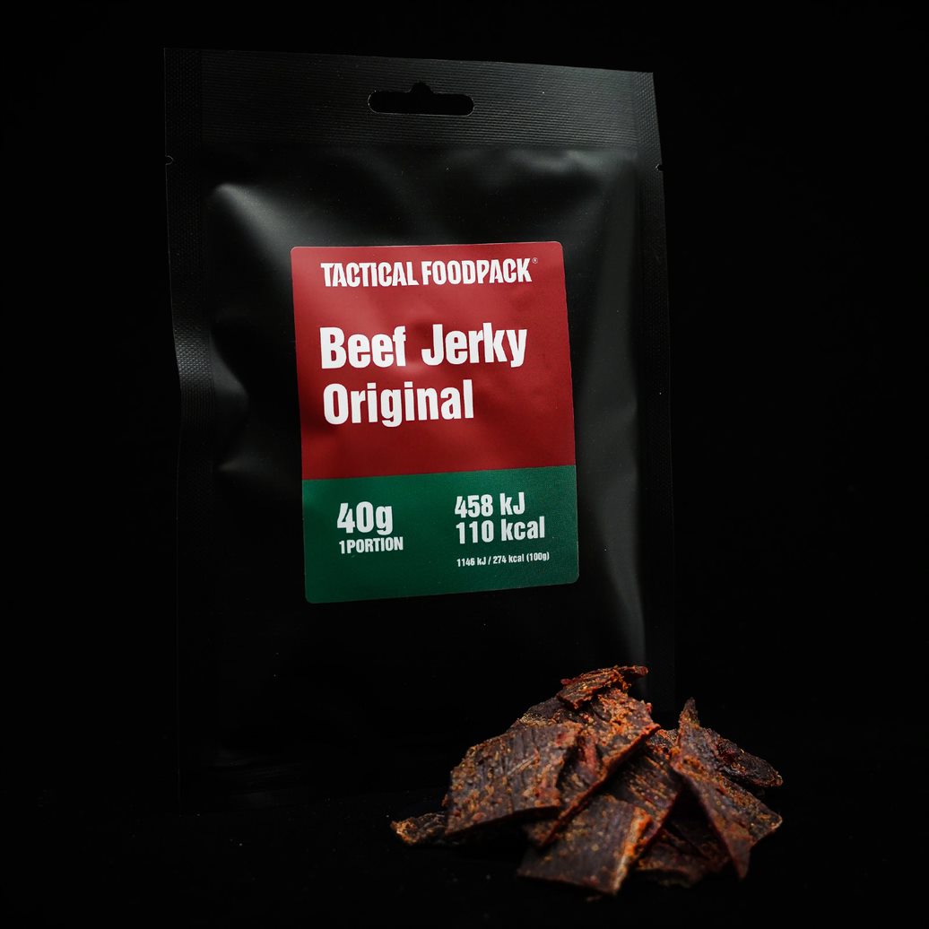 Tactical Beef Jerky Original, 40g Feddeck Dauerwaren