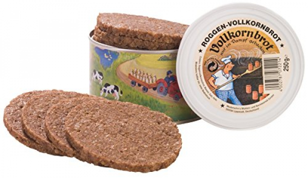 12 x 250 g (3.0 kg) canned bread, Coarse-grained rye bread
