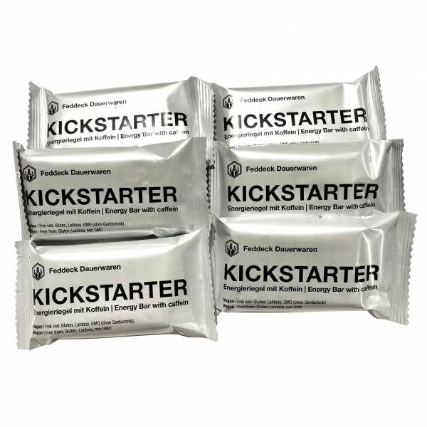 6 x Bar Kick Starter coffee-cocoa, 65 g, vegan