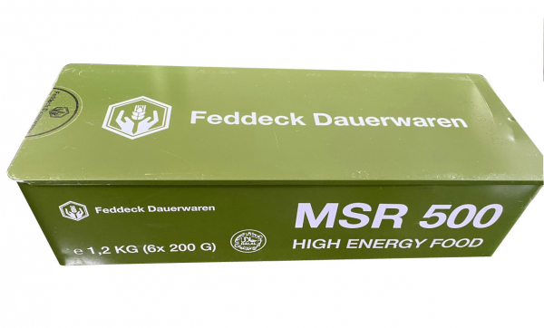 MSR 500, High Energy Food, 6 x 200 g, in metal can