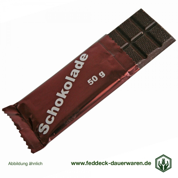 100 x 50 g Chocolate bars, original production of the German Armed Forces